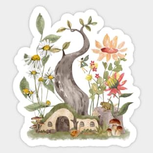 Cottagecore Fairy Garden Sticker